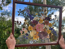 Load image into Gallery viewer, Bouquet Preservation | Wedding Bouquet | Anniversary | Custom Pressed Flower 16x20" Frame