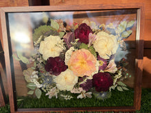 Load image into Gallery viewer, Bouquet Preservation | Wedding Bouquet | Anniversary | Custom Pressed Flower 16x20" Frame