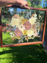 Load image into Gallery viewer, Bouquet Preservation | Wedding Bouquet | Anniversary | Custom Pressed Flower 16x20" Frame