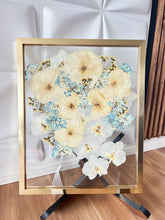 Load image into Gallery viewer, Bouquet Preservation | Wedding Bouquet | Anniversary | Custom Pressed Flower 16x20" Frame