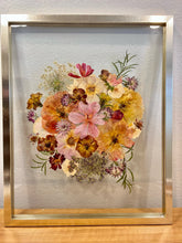 Load image into Gallery viewer, Bouquet Preservation | Wedding Bouquet | Anniversary | Custom Pressed Flower 16x20" Frame