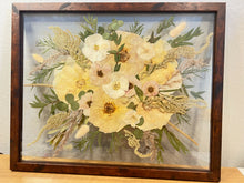 Load image into Gallery viewer, Bouquet Preservation | Wedding Bouquet | Anniversary | Custom Pressed Flower 16x20" Frame