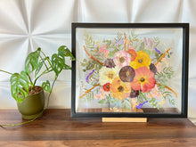 Load image into Gallery viewer, Bouquet Preservation | Wedding Bouquet | Anniversary | Custom Pressed Flower 16x20" Frame