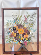 Load image into Gallery viewer, Bouquet Preservation | Wedding Bouquet | Anniversary | Custom Pressed Flower 16x20" Frame