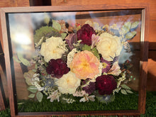 Load image into Gallery viewer, Bouquet Preservation | Wedding Bouquet | Anniversary | Custom Pressed Flower 16x20&quot; Frame
