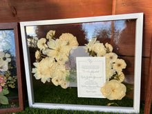 Load image into Gallery viewer, Bouquet Preservation | Wedding Bouquet | Anniversary | Custom Pressed Flower 16x20&quot; Frame
