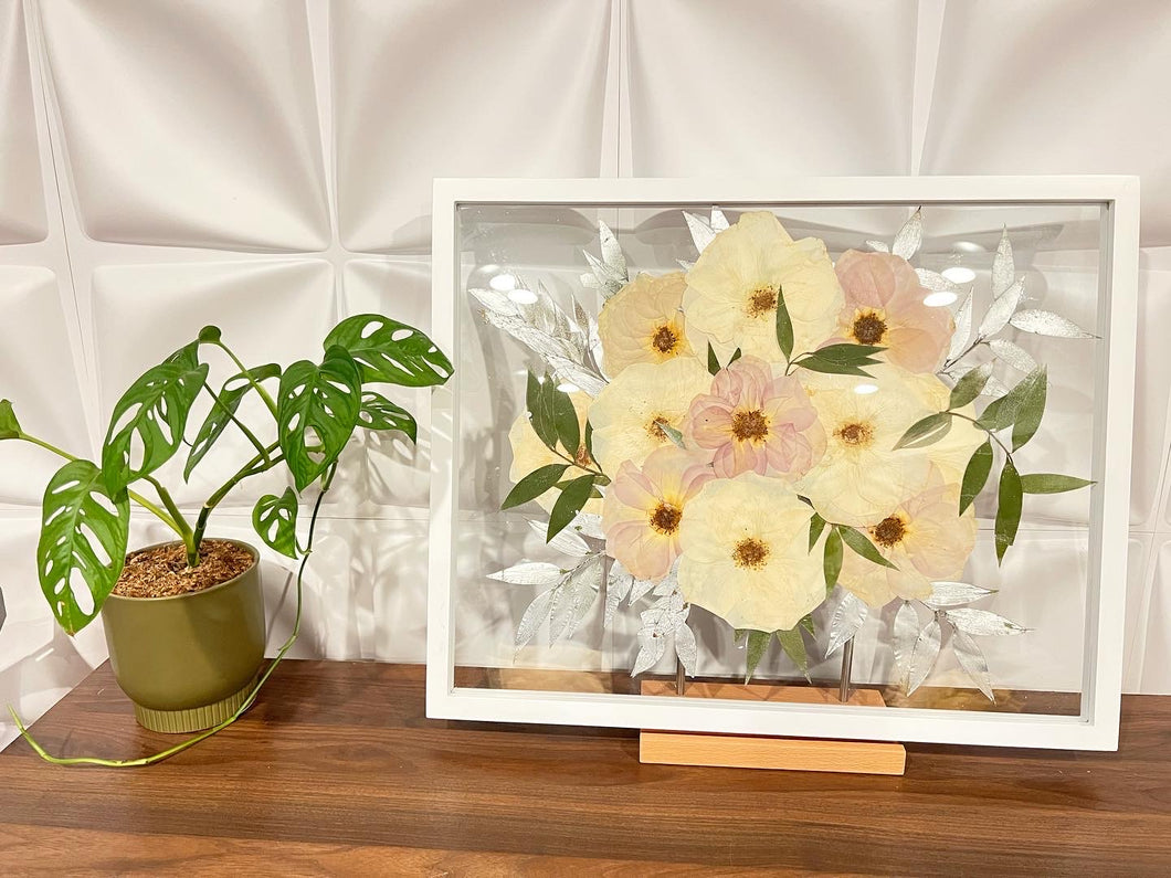 Bouquet Preservation | Wedding Bouquet | Anniversary | Custom Pressed Flower 16x20