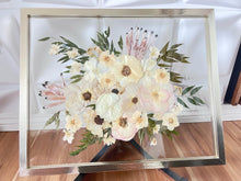 Load image into Gallery viewer, Bouquet Preservation | Wedding Bouquet | Anniversary | Custom Pressed Flower 16x20&quot; Frame
