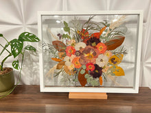 Load image into Gallery viewer, Bouquet Preservation | Wedding Bouquet | Anniversary | Custom Pressed Flower 16x20&quot; Frame
