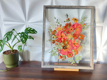 Load image into Gallery viewer, Bouquet Preservation | Wedding Bouquet | Anniversary | Custom Pressed Flower 16x20&quot; Frame
